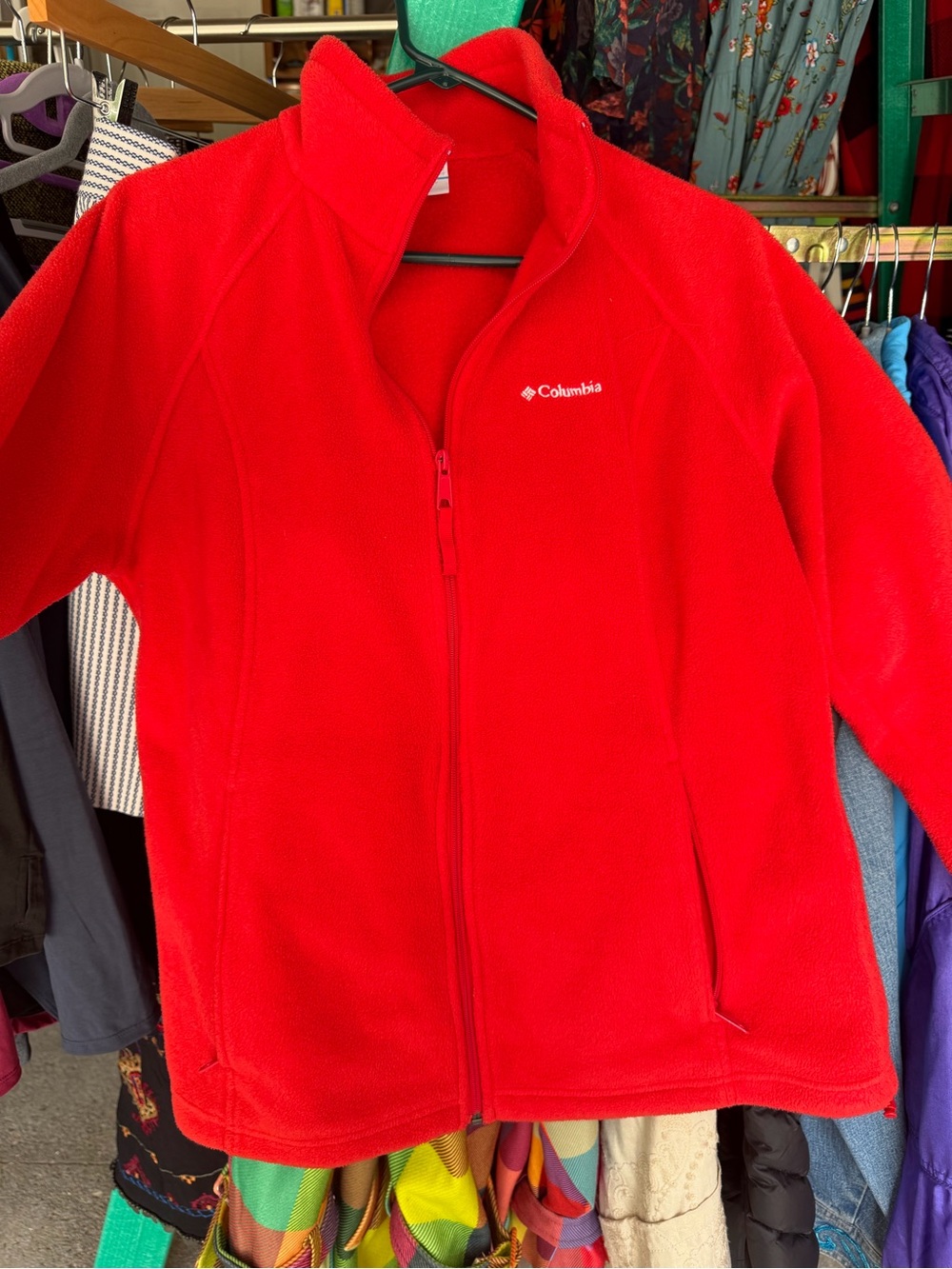 Columbia women’s Red Fleece Jacket - Full Zip